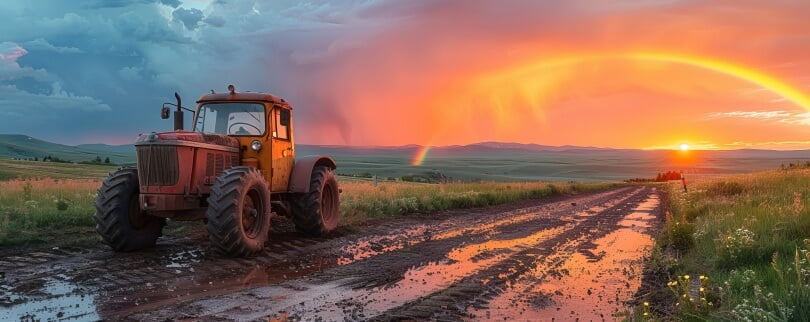 Dreaming About a Tractor in the Field - Symbolic Interpretation of Dreams About Transportation 43168941 Symbolic Interpretation of Dreams About Transportation